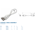 COAXIAL CABLE ASSEMBLY - 2'