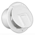 ROUND CABLE HATCH 30 AMP WHITE