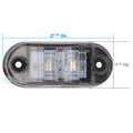 BLUE 2-LED ACCENT LIGHT - CLEAR PLASTIC BEZEL