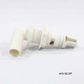 3/4IN BARBED 90 DEGREE AERATOR HEAD WITH SHUTOFF VALVE WHITE