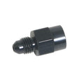 Fragola -4ANx 1/8 FPT Gauge Adapter-Straight - Black
