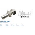 CHROME ZINC GAS TANK VENT - 5/8" HO
