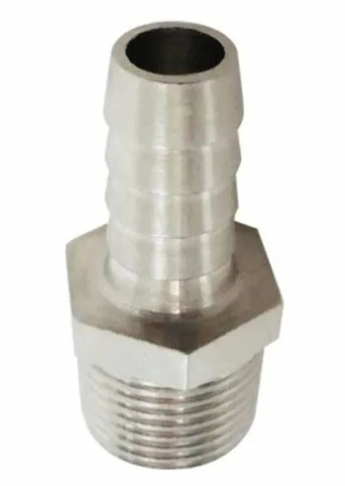 STEEL 3/8' MALE W/ 3/8' HOSE BARB