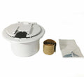 ROUND ELECTRIC CABLE HATCH W/BACK POLAR WHITE