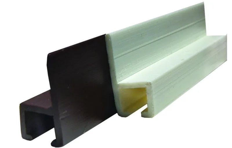 TYPE C WALL MOUNTED INTERNAL SLIDE TRACK WHITE 96IN