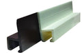 TYPE C WALL MOUNTED INTERNAL SLIDE TRACK WHITE 96IN