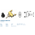 BRASS TOGGLE SWTCH (SP) ON/OFF