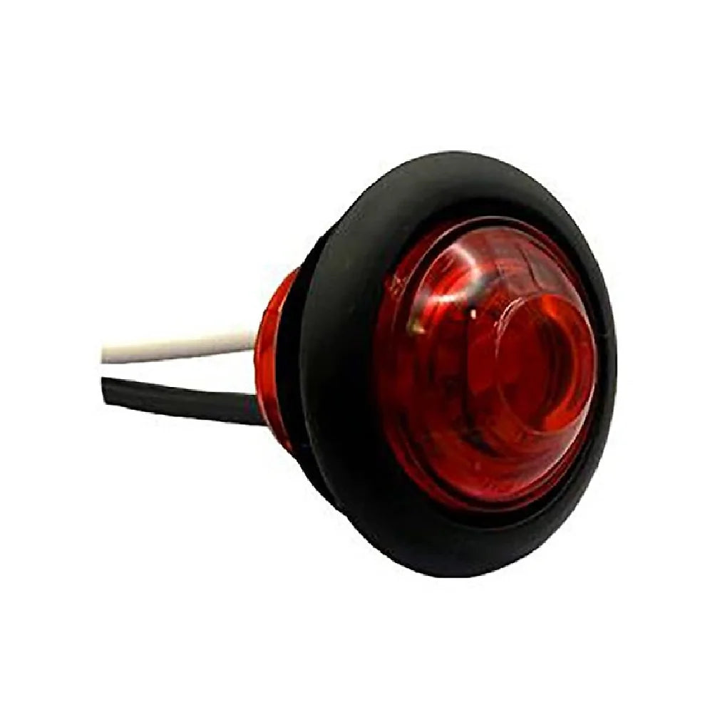 RED ROUND PC-RATED LED MARKER LIGHT