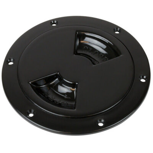 ABS DECK PLATE BLACK SMOOTH 4" QUAR