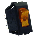 ILLUMINATED 12V ON/OFF SWITCH AMBER/BROWN