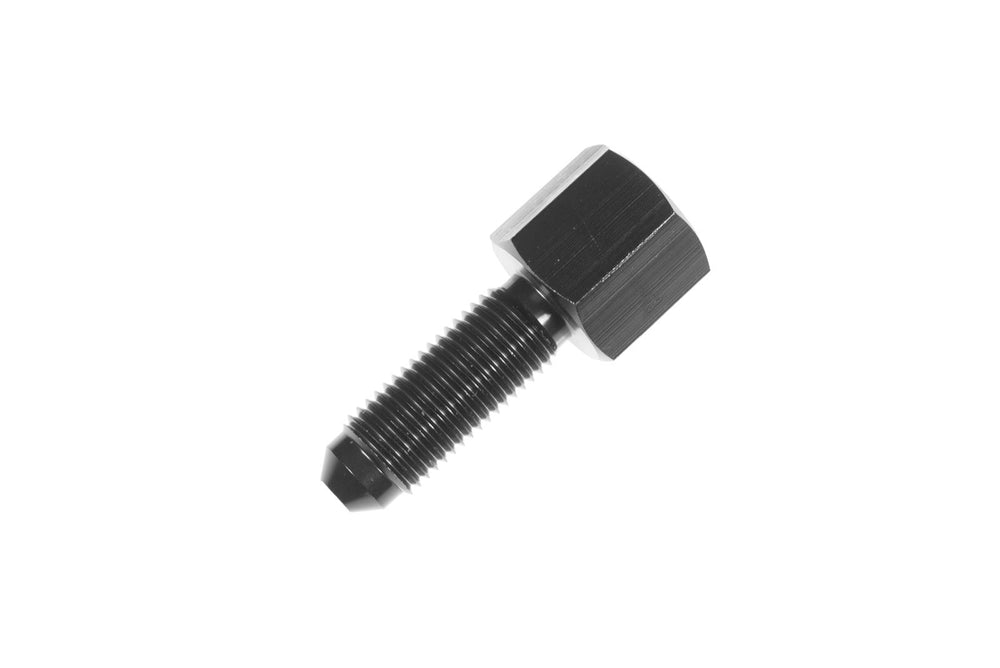 4AN MALE BULKHEAD TO 1/8 IN FPT(FOR FEMALE NATIONAL PIPE THREAD)BLACK