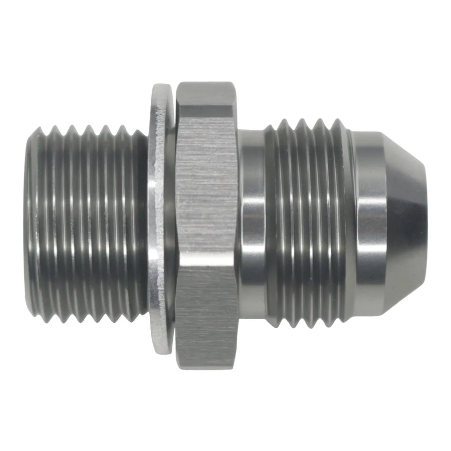 DeatschWerks 8AN Male Flare to M18 X 1.5 Male Metric Adapter (incl Crush Washer)