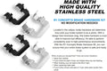 R1 Concepts Disc Brake Hardware Kit Fits Mitsubishi Eclipse