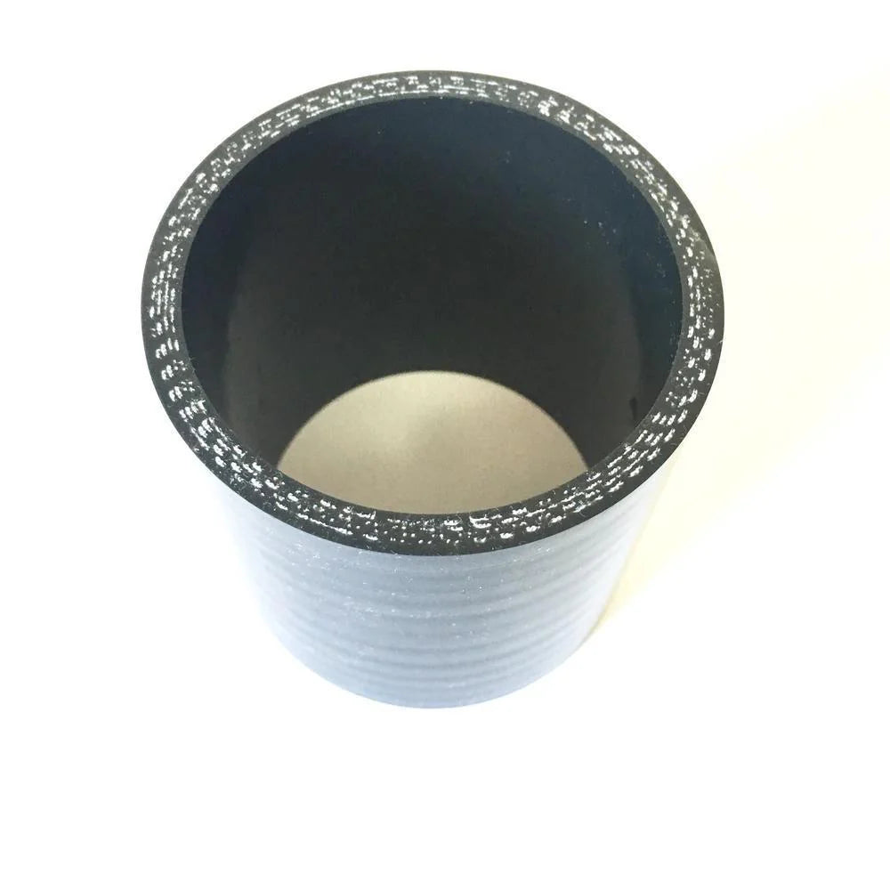 Ticon Industries 4-Ply Black 2.5in Straight Silicone Coupler