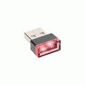 USB A DONGLE ACCENT LIGHT RED (2PK)