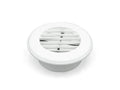 HEAT VENT 4IN CONNECTION W/DAMPER POLAR WHITE