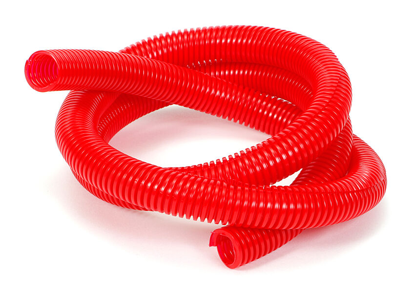 RED 3/4"ID CONVOLUTED TUB