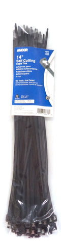 CABLE TIE, SELF-CUTTING, 14", UVB,