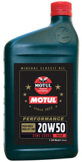 USE: MTL110621 CLASSIC PERFORMANCE 20W50