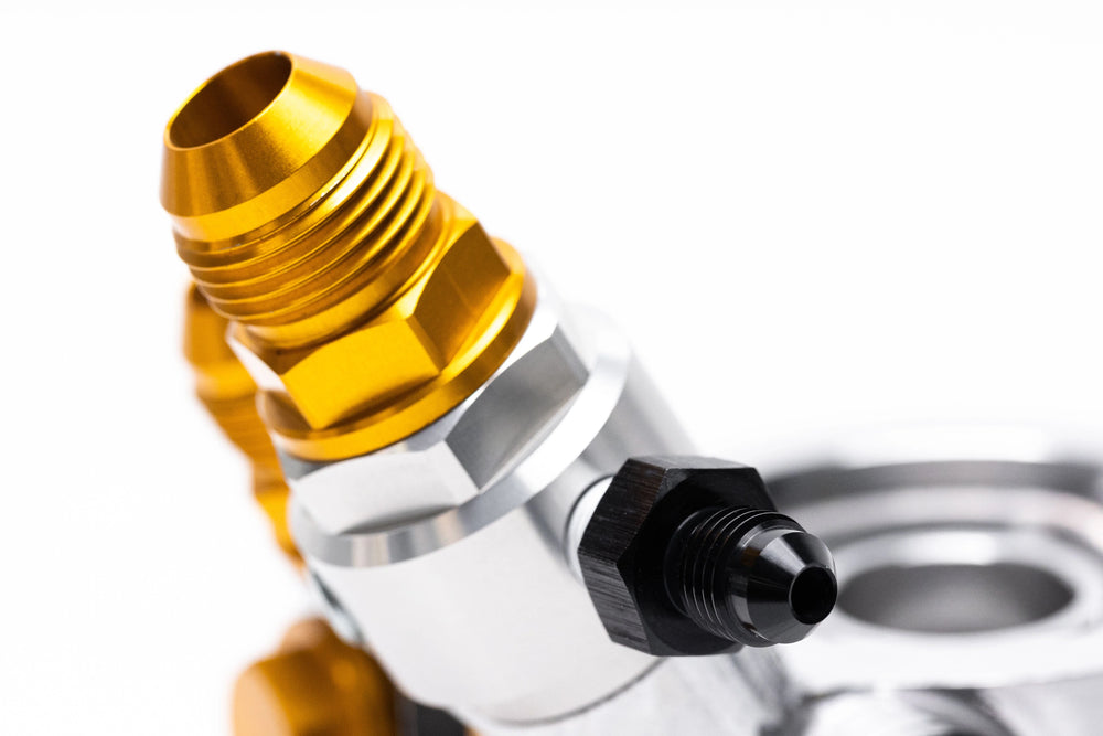 GReddy 1/8BSP Male to 4AN Male Aluminum Fitting