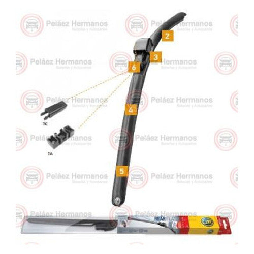 WIPER BLADE 17' REAR FLAT SINGLE