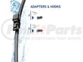 WIPER BLADE 17' REAR FLAT SINGLE