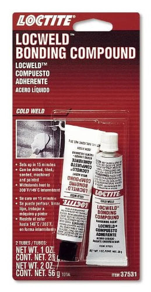 Locweld Bonding Compound 2pk 1oz Tube