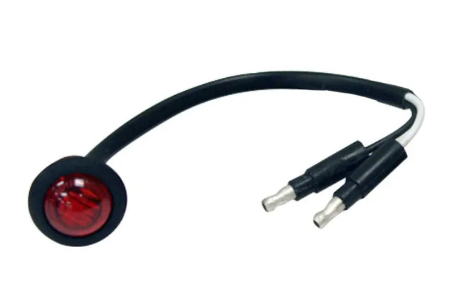 LIGHT,.75IN,RD,MARKER,3 LED,RED,W/