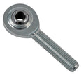 QA1 C Series 2-Pc Rod End - Male/Left Hand - .25in Bore x 5/16-24 w/Stud - Carbon Steel