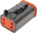 NAMZ Deutsch DT Series 4-Wire Plug & Wedgelock - Black (HD 72114-94BK)