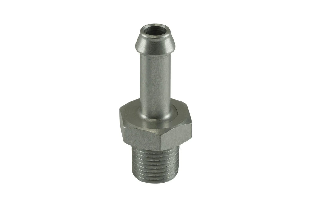 Turbosmart 6mm / 1/4in Hose End to 1/8 NPT Male Straight - Clear