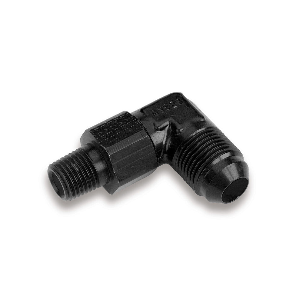 BLACK 90 DEG -12 MALE-3/4" NPT SWIVEL