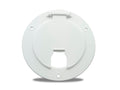 DELUXE ROUND ELECTRICAL CABLE HATCH W/O BACK POLAR WHITE
