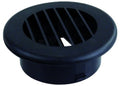 HEAT VENT 4IN DAMPERED BLACK