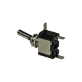 ONOFF CHROME TOGGLE SWITCH WITH AMBER LIGHT 12V 3 BLADES