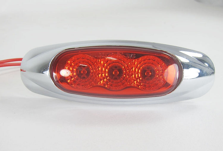 LED MIROFLEX MINI STAR W/CHROME;RED