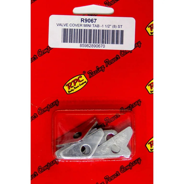 CHROME VALVE COVER MINI TAB - 1 1/2