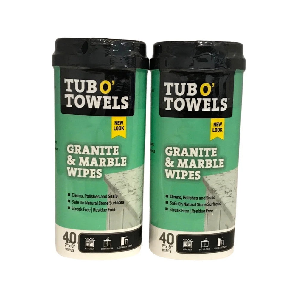 TUB O TOWEL GRANITE & MARBLE 40 TOWEL CANISTER (9 oz.)