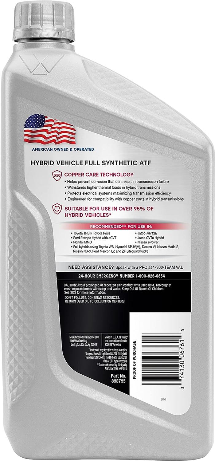 VAL HYBRID VEHICLE ATF 6/1 QT