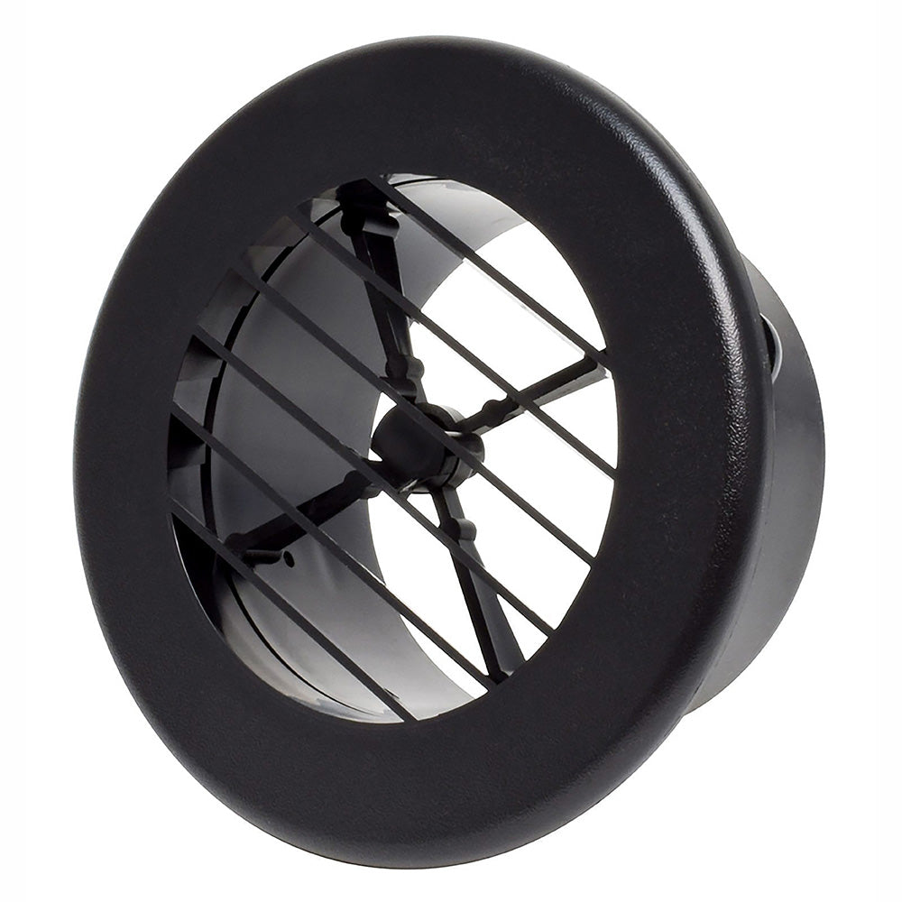 A/C REGISTER NONDAMPERED BLACK CARDED