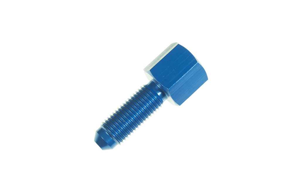 4AN MALE BULKHEAD TO 1/8 IN FPT(FOR FEMALE NATIONAL PIPE THREAD)BLUE