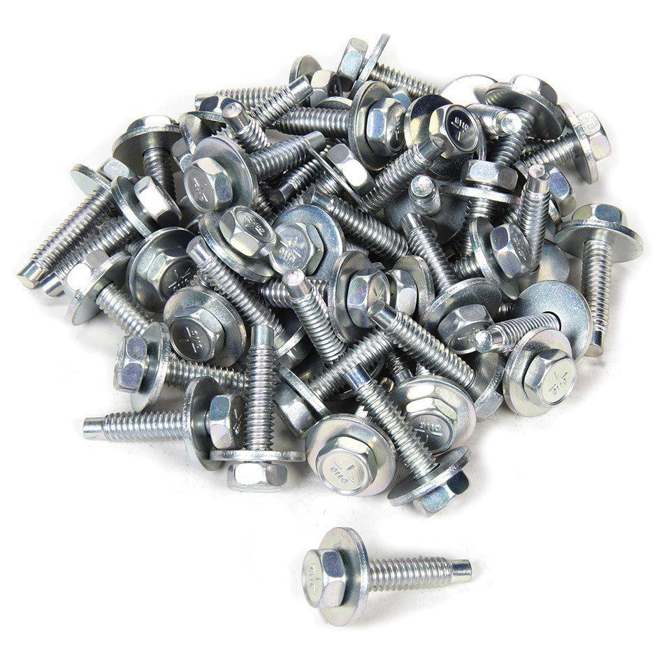 Body Bolt 1-1/8in 10pk Silver