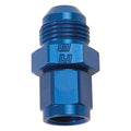 Russell Performance BLUE ANODIZED -6 TUBE COUPLING NUT W/ FLARED REDUCER TO -4 AN MALE