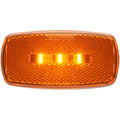 LED MARK LIGHT;OVAL;AMBER;3WIRE;W/T