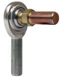QA1 C Series 2-Pc Rod End - Male/Left Hand - .375in Bore x 3/8-24 w/Stud - Carbon Steel