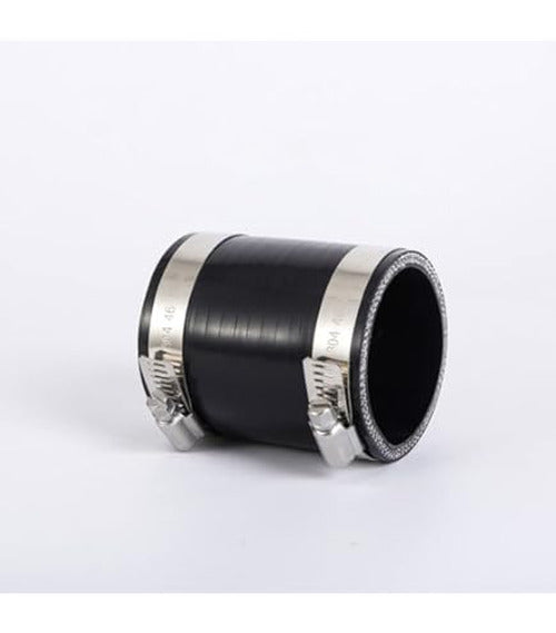 Ticon Industries 4-Ply Black 2.25in Straight Silicone Coupler