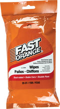 FAST ORANGE HEAVY DUTY HAND CLEANER WIPES 25 COUN