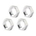 5/8-18 LH Steel Jam Nuts Thin OD 4pk