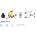 BRASS TOGGLE SWTCH (SP) ON/OFF