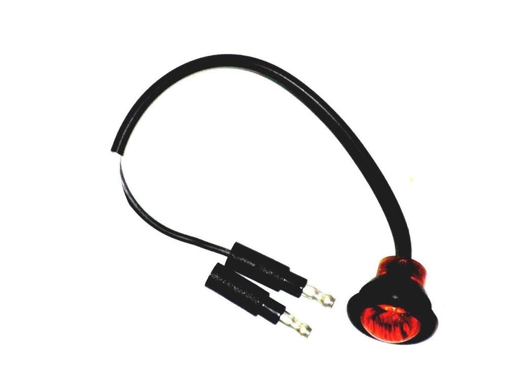 LIGHT,.75IN,RD,MARKER,3 LED,AMBER,W